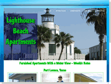 Tablet Screenshot of lighthousebeachapartments.com